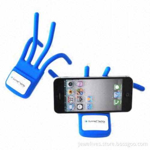 Unique hand-shaped silicone mobile phone holder